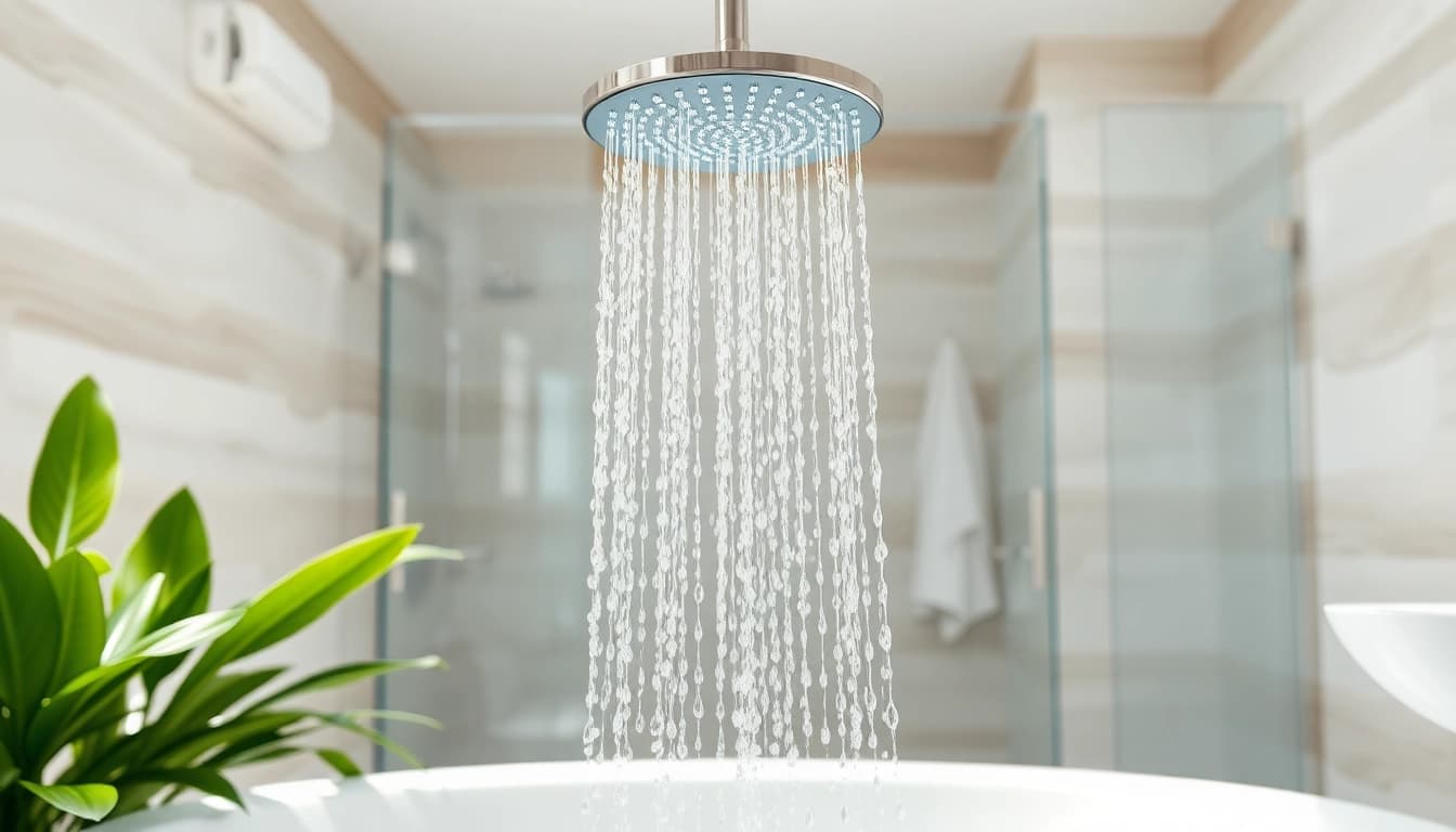 Experience elegant showers Australia with a modern bathroom featuring luxurious fixtures and serene ambiance.