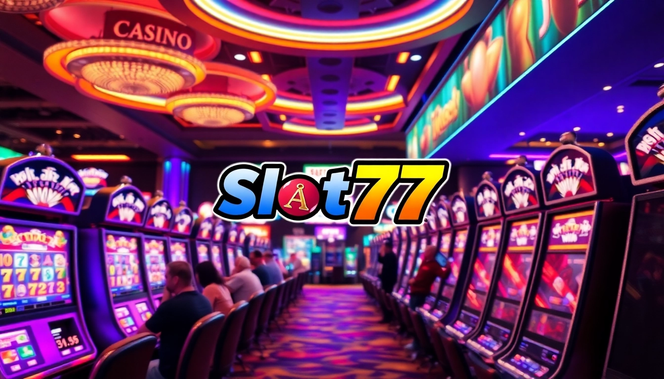 Mainkan Slot77 dengan keseruan besar di kasino yang cerah dan ramai.