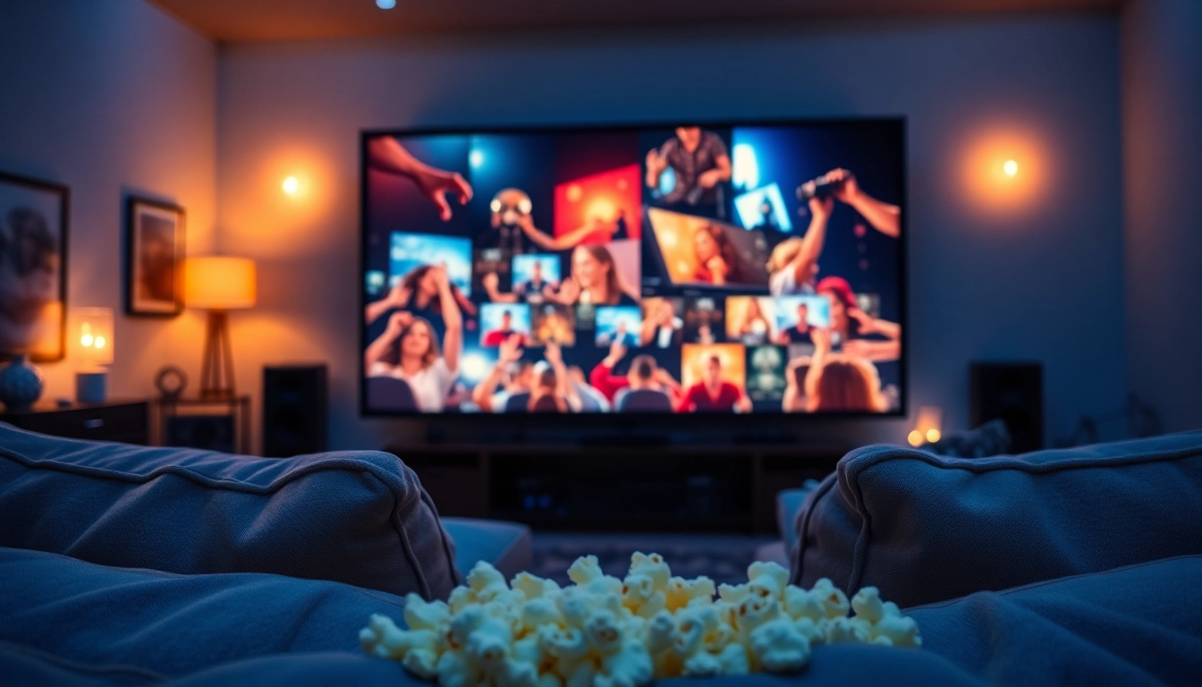 ดูหนัง ในบรรยากาศโรงภาพยนตร์ที่บ้านพร้อมขนมปังและไฟอ่อน