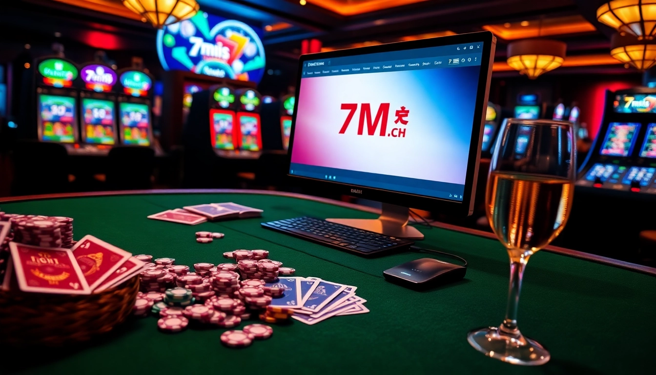 Experience real-time betting with 7m.cn on a vibrant casino table filled with excitement.