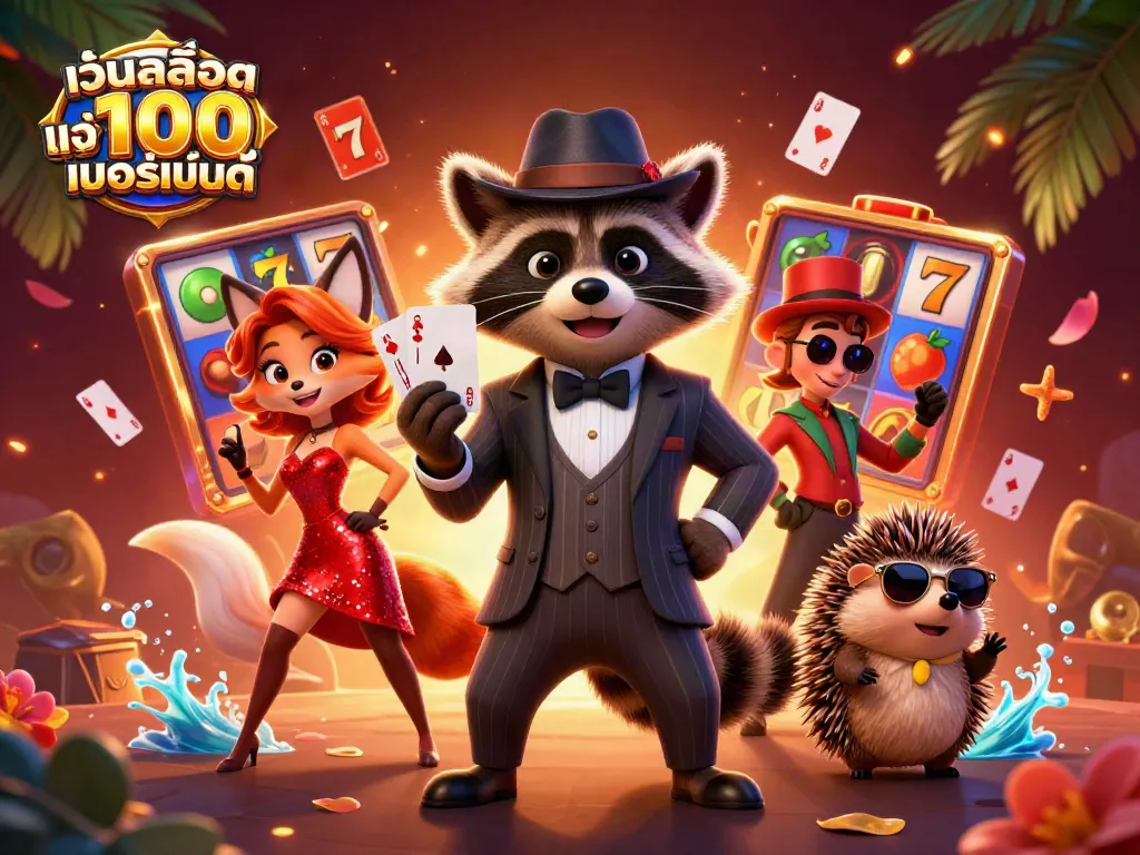 การเล่นเกมโดย เว็บสล็อต แท้ 100 เปอร์เซ็นต์ กับตัวละครแสนน่ารักในบรรยากาศคาสิโน