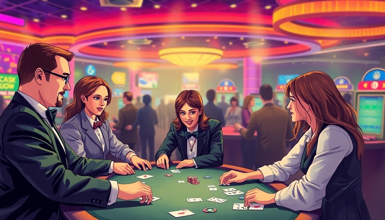 Experience the excitement of Non gamstop casino games with dynamic players and dealers.
