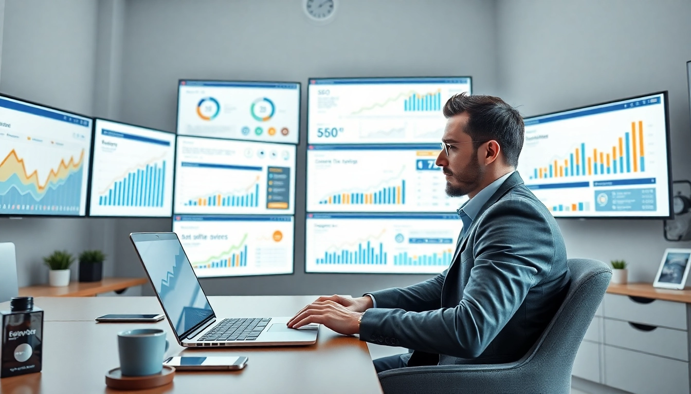 Modern digital marketing workspace with SEO analytics for 79king hn in 2025