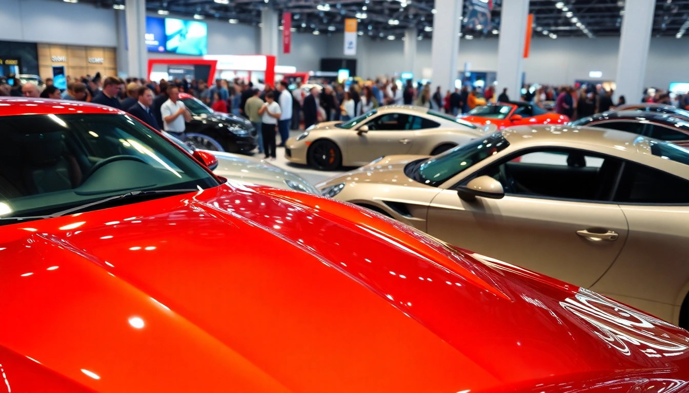 Experience the excitement of Auto Cars Show with luxury cars and engaged audiences.