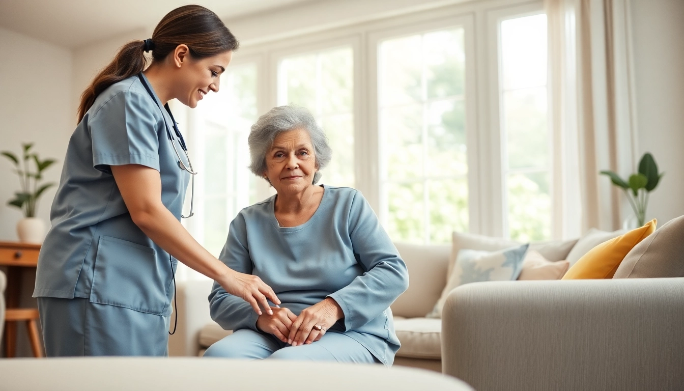 Engaging senior caregivers austin tx providing support to elderly clients in a cozy home environment.