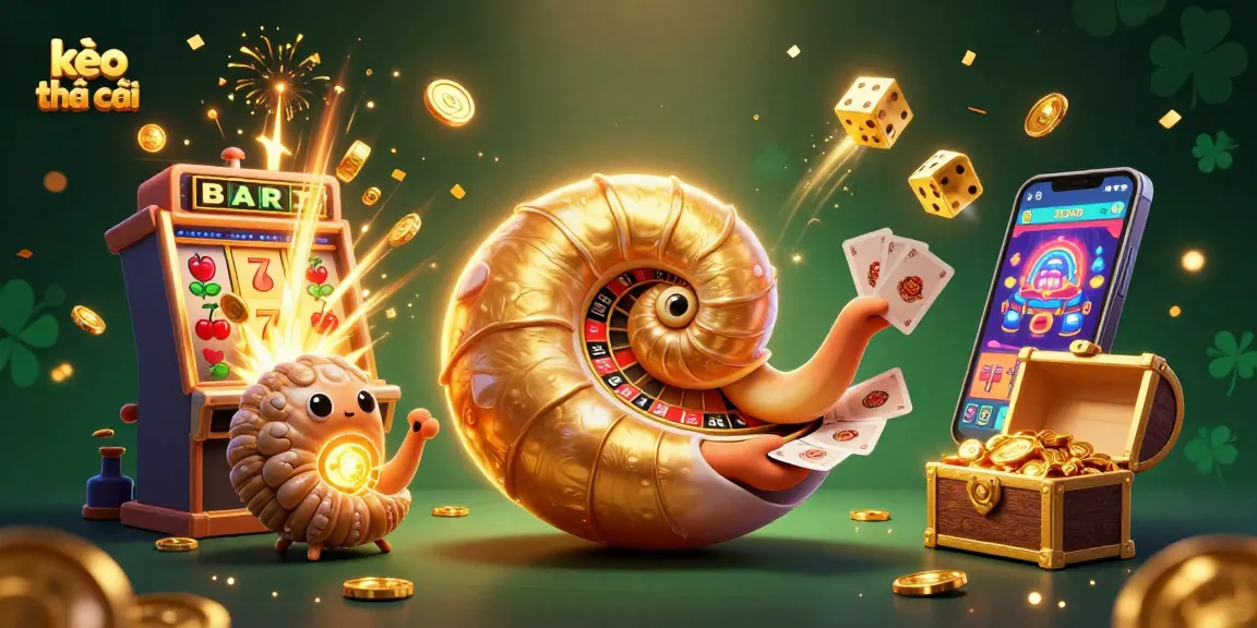 Engage with kèo nhà cái through this vibrant casino scene featuring an ancient giant nautilus and dazzling gambling elements.