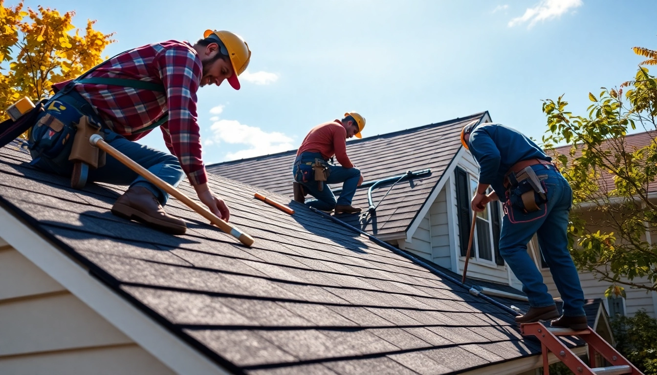 Installers of Twin Shield Roofing demonstrate expert craftsmanship on a residential project.