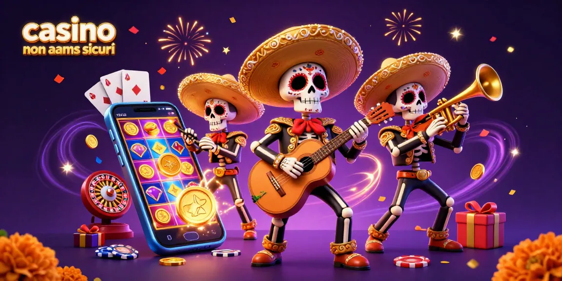 Gioca nei casino non AAMS sicuri e goditi l'esperienza con festosi personaggi mariachi e giochi emozionanti.