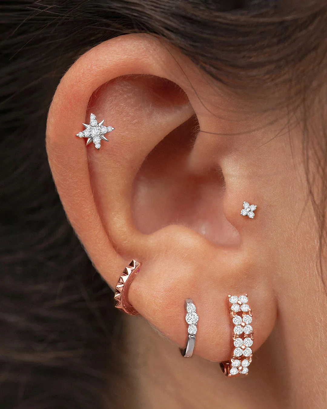 Real Diamond Piercing Jewellery | Cervin Blanc