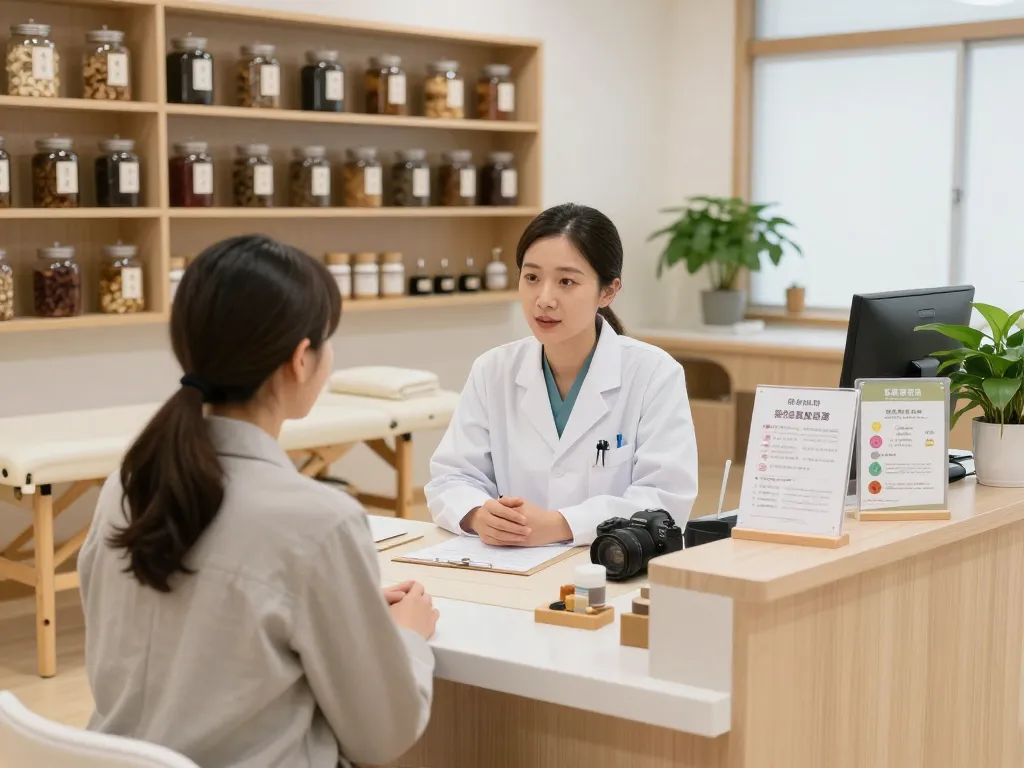Expert consultation at 수원한의원 showcasing holistic health and wellness treatments.