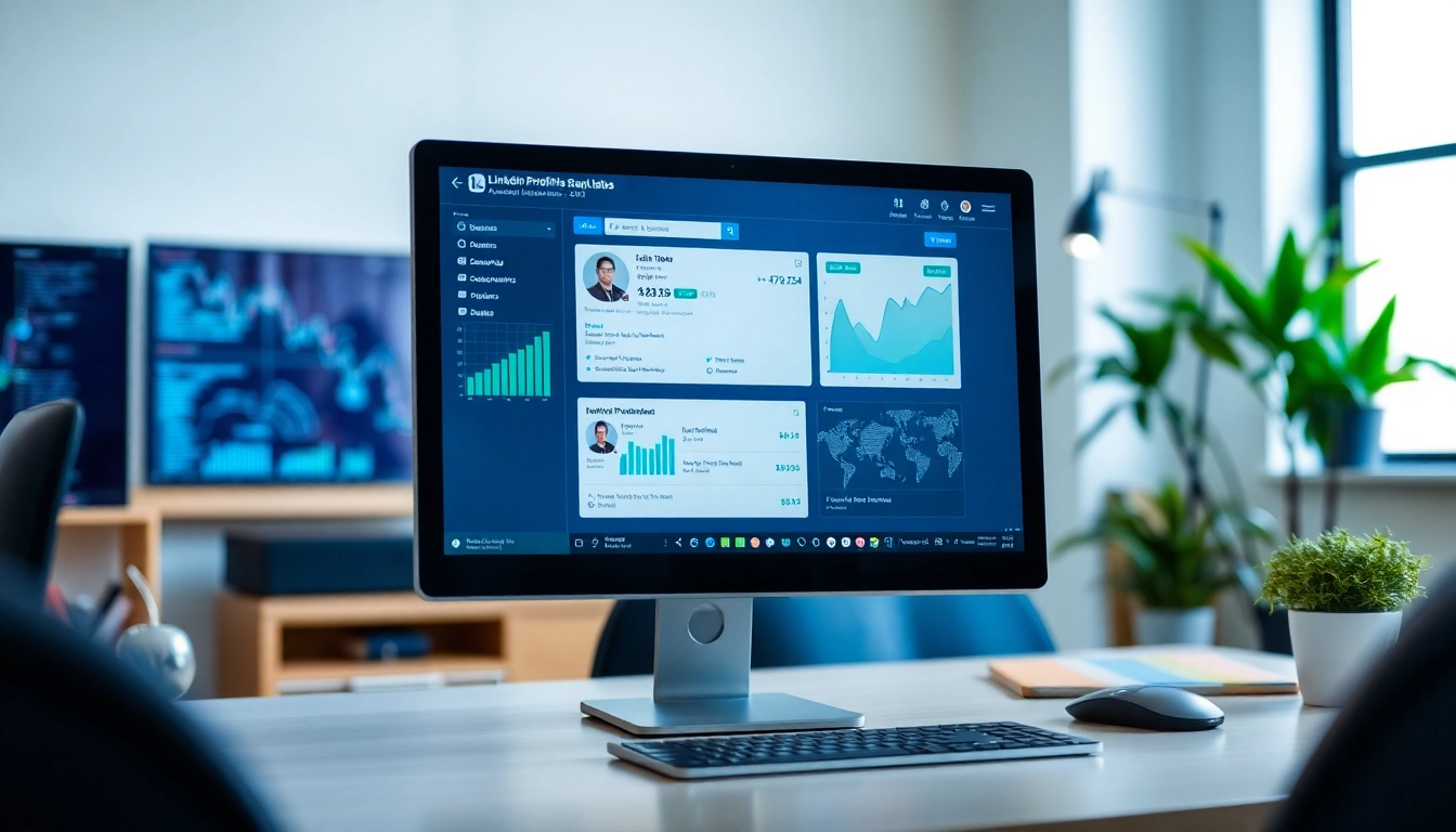 Optimizing data extraction with a linkedin search results scraping tool on a professional workspace