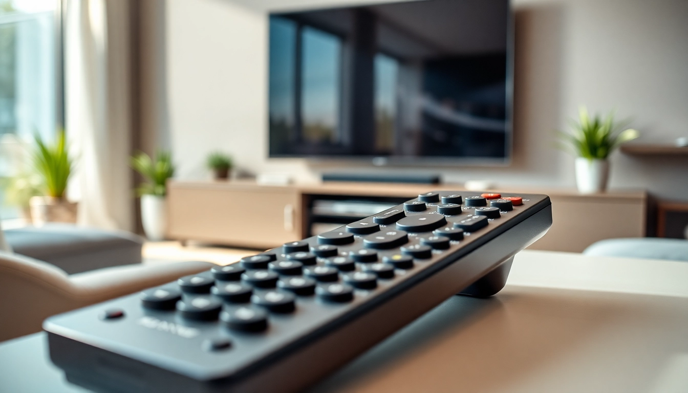 Verwenden Sie die Sony RMT-TX300E Fernbedienung für ein elegantes Fernseherlebnis.