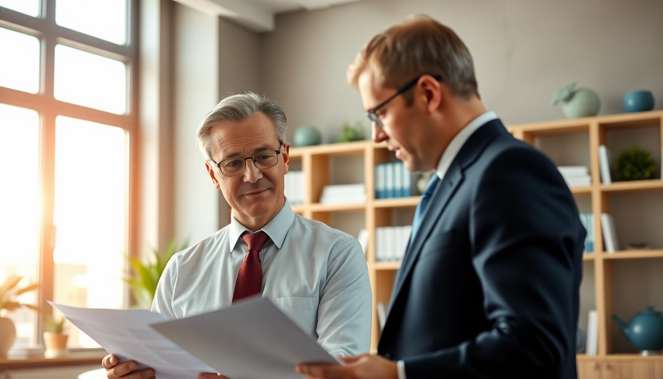 Tax Consultant in Kenya advising a client in a modern office setting.