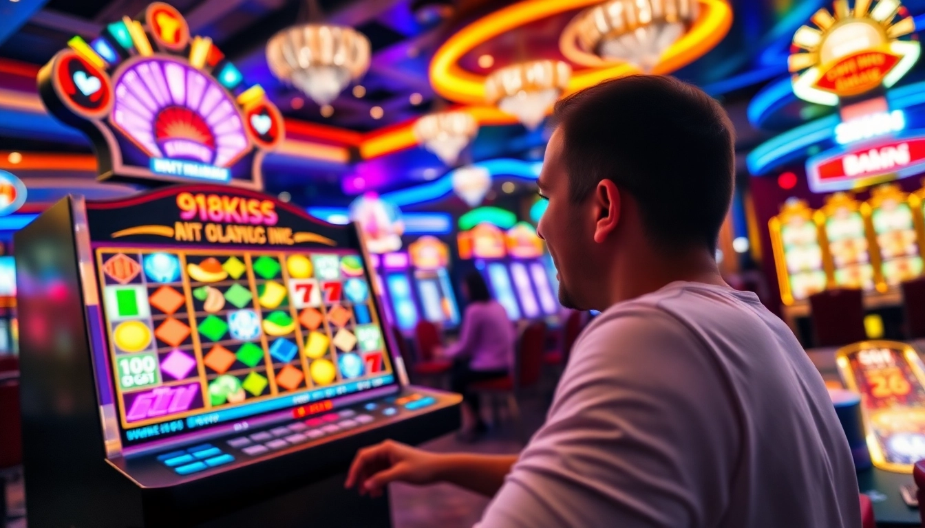 เล่นเกม 918kiss slot ด้วยความตื่นเต้นในบรรยากาศคาสิโนที่มีความมีชีวิตชีวา
