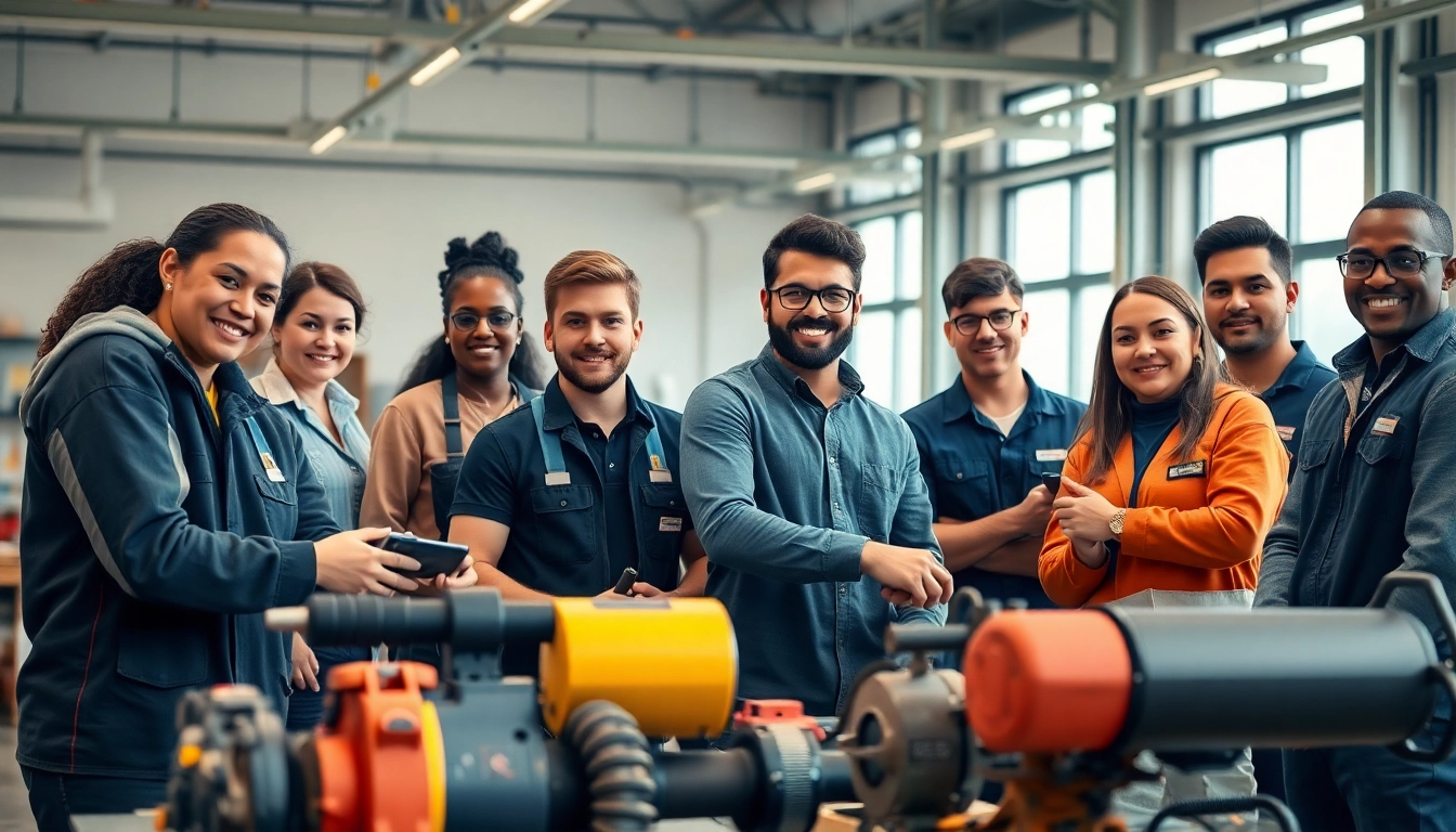 Apprenticeship programs enhance skills in a diverse workshop training setting.