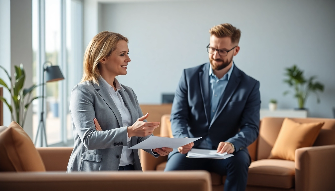 Explore extended warranty solutions through professional consultation in a modern office.