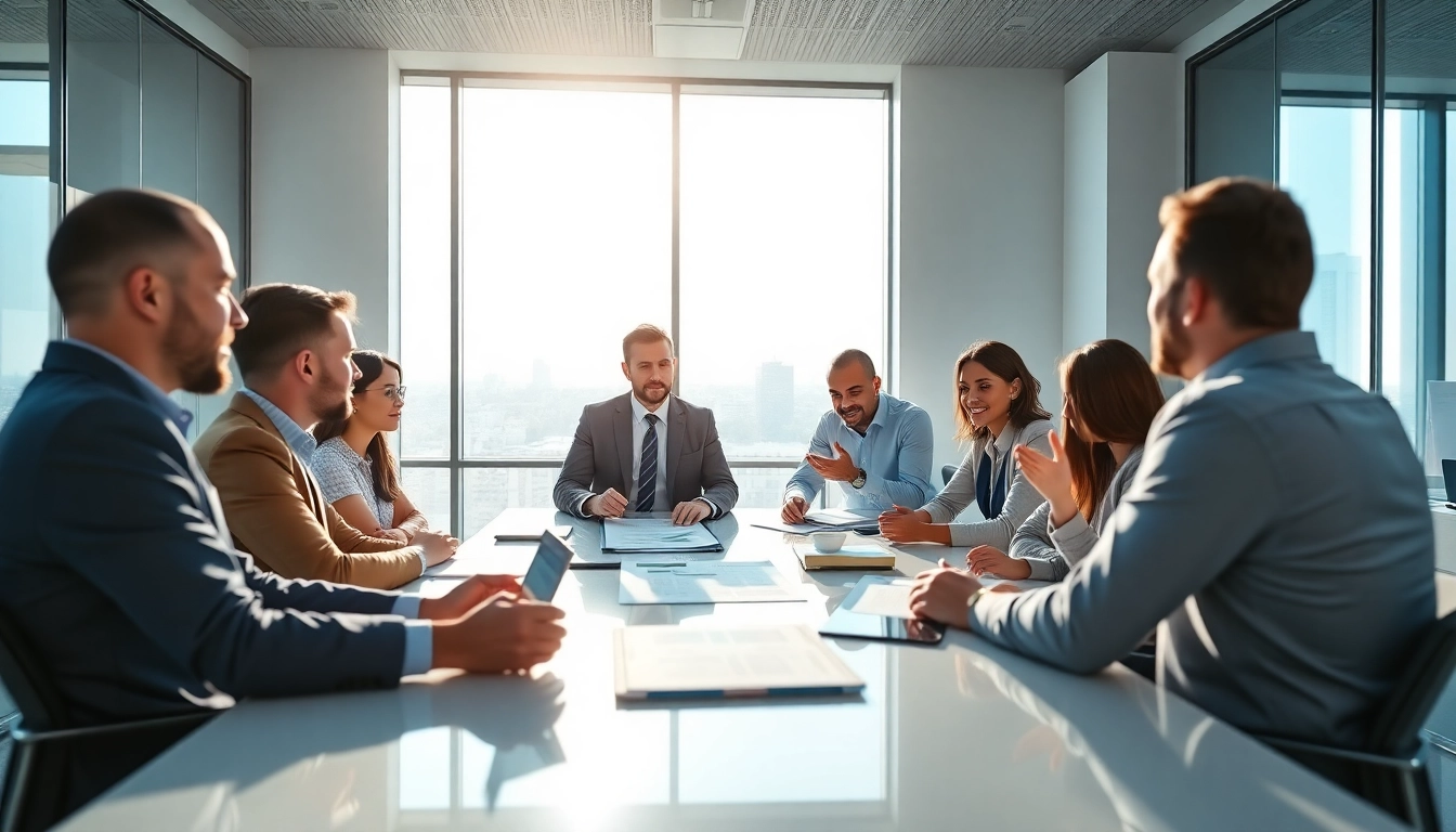 Collaborative team discussing Acquisition Planning strategies in a modern office.