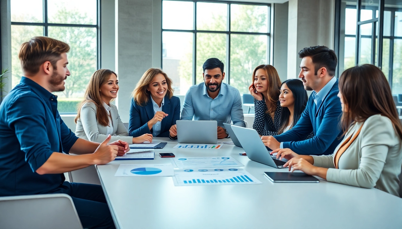 Strategic planning by a social media agency team enhancing digital marketing effectiveness.