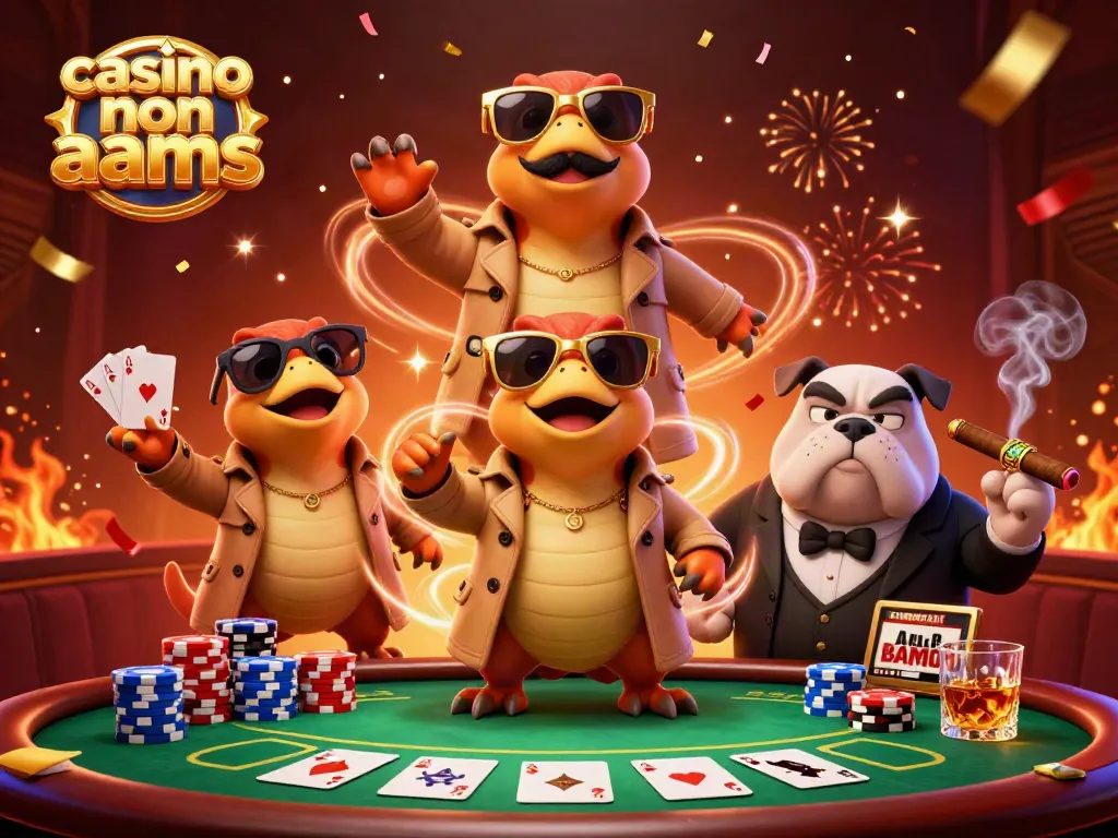 I rapaci in un trench coat al VIP lounge di un casino non AAMS, circondati da scenari di gioco emozionanti.