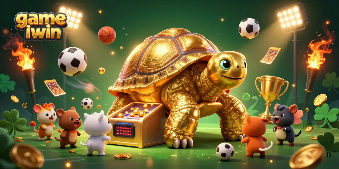 Experience exhilarating fun with game iwin as a golden tortoise pinball machine captivates eager players.