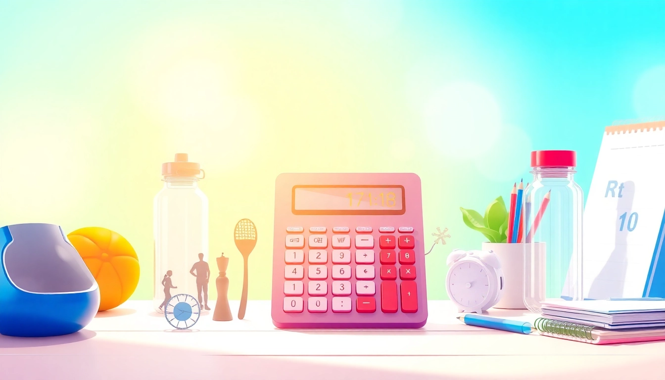 Calculate and understand your tdee calculator results with vibrant fitness elements.