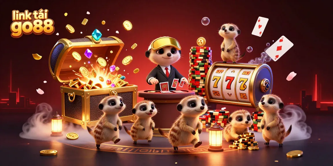 Experience the thrill of the casino with link tải go88, featuring dynamic meerkat characters and exciting game elements.