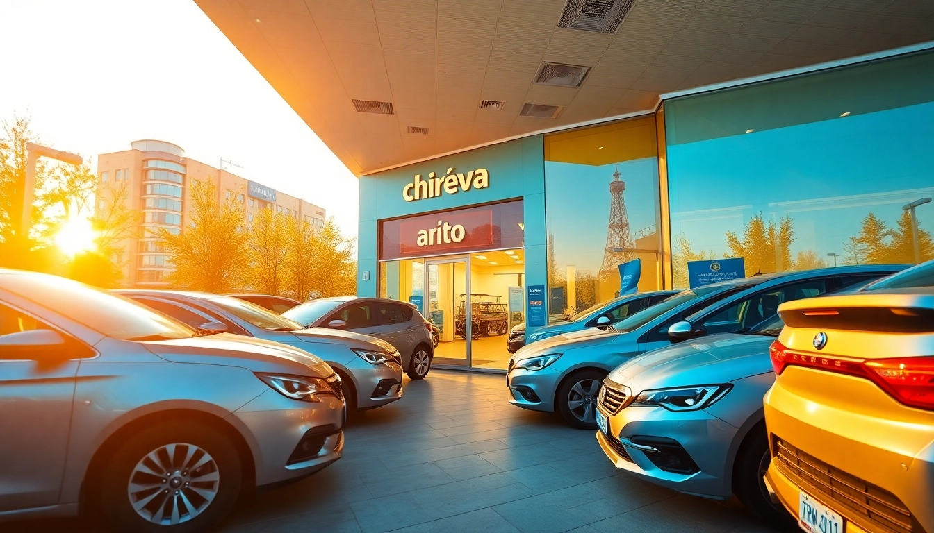Chirie auto Moldova - modern car rental office in Chisinau with warm ambiance.