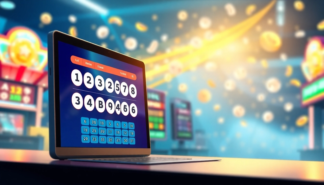 Permainan togel online dengan tiket digital dan antarmuka pengguna yang menarik.