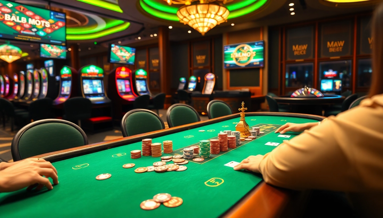 Experience the thrill of MM 88 with vibrant casino games and an engaging dealer.