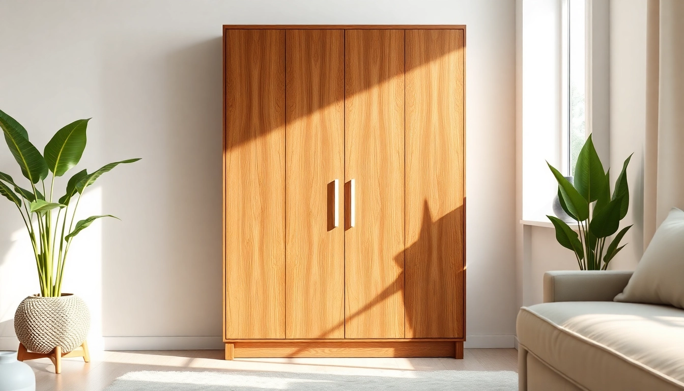Organize your space with a stylish storage cabinet that enhances your home decor.