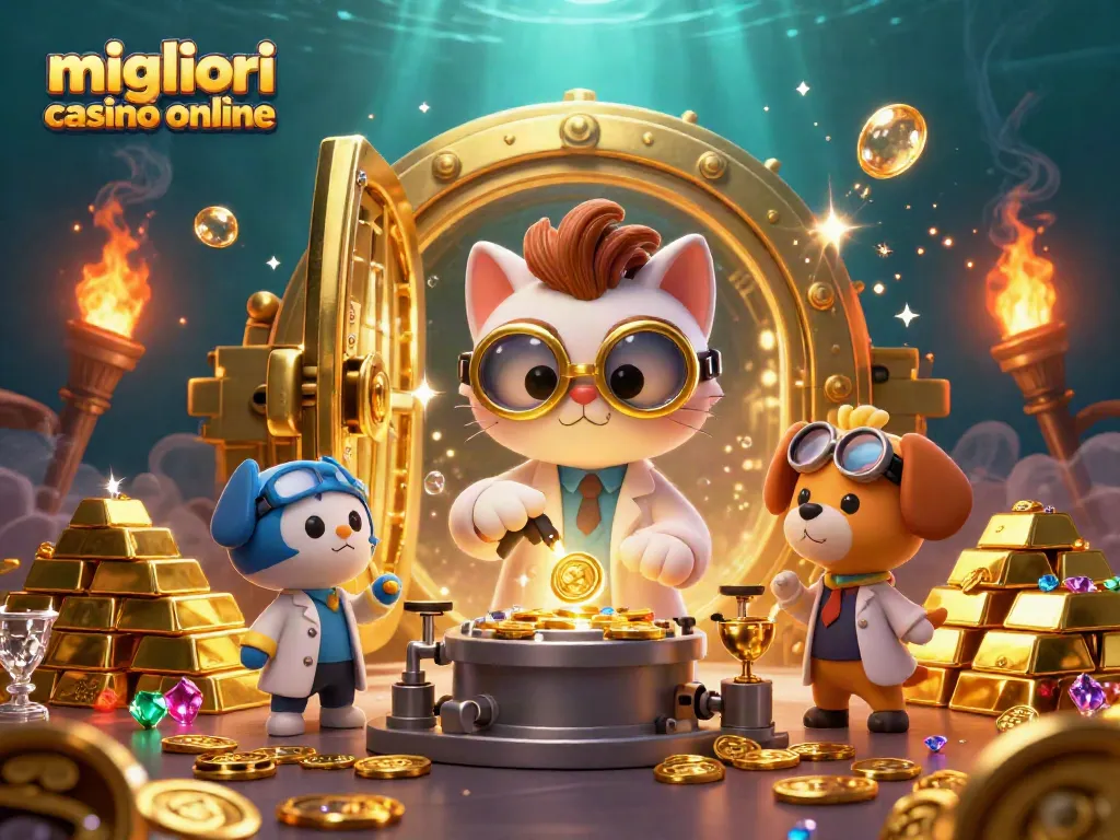 Gioca ai migliori casinò online con un banco pieno di monete d'oro e gemme preziose