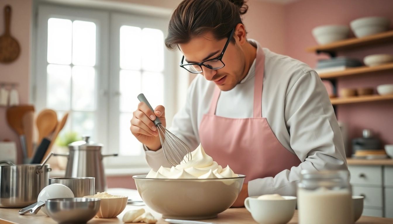 Maak heerlijke mousseline met een luchtige en romige textuur in de keuken.