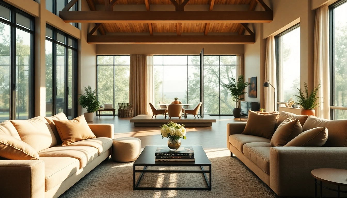 Experience Seamless Living in a modern, cozy living room with natural light and stylish decor.