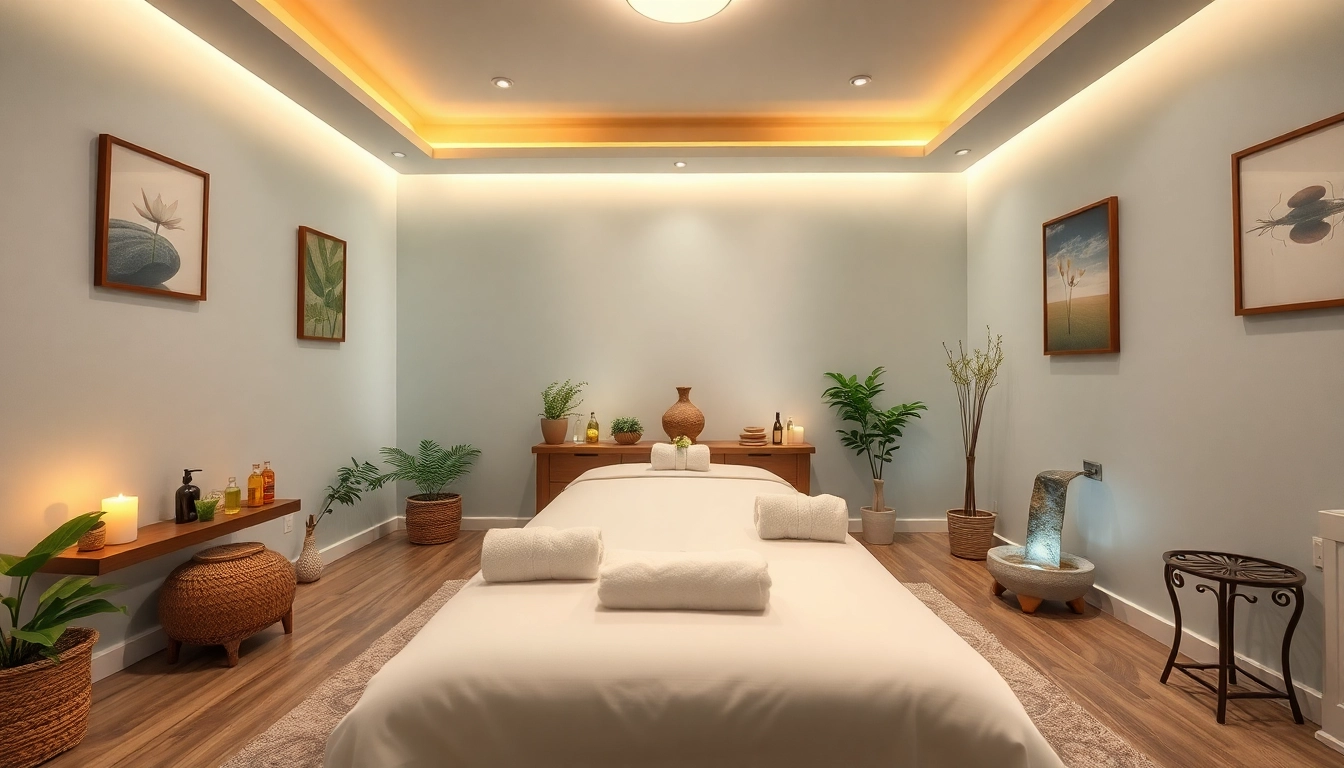 편안한 장식과 에센셜 오일이 있는 Relaxing 안양스웨디시 마사지 치료실
