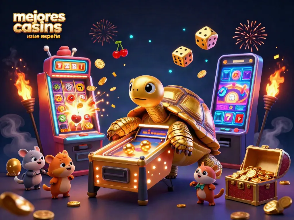 Disfruta de la emoción de los mejores casinos online España mientras los personajes juegan entre símbolos de jackpots y bonos.