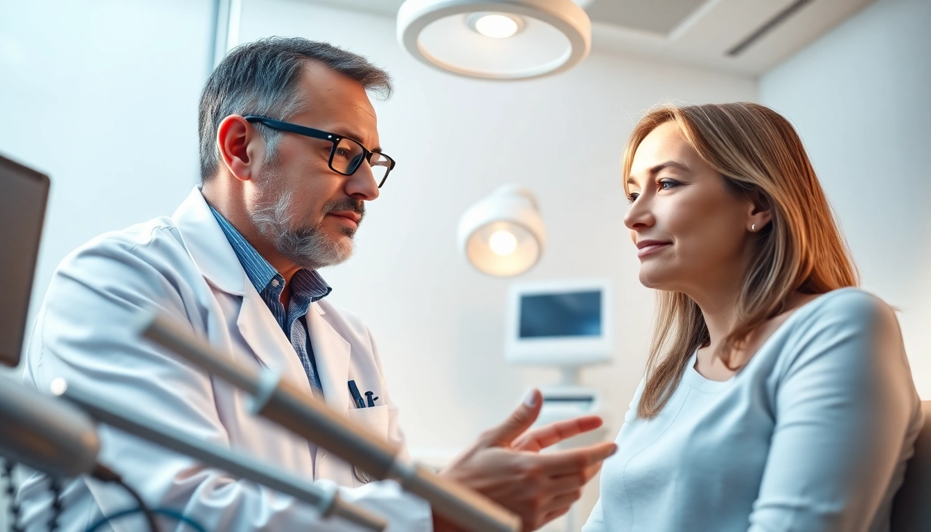 Plastische Chirurgie Hamburg, professionelle Beratung zwischen Chirurg und Patient.