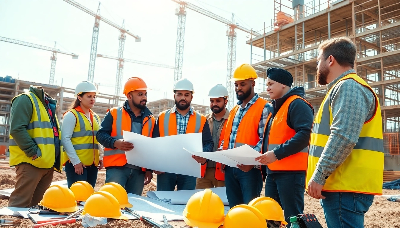 Boosting construction workforce development through teamwork on a busy construction site.