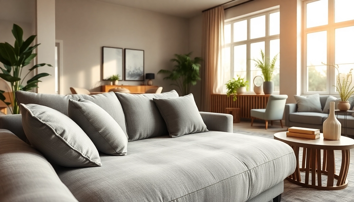 Stylish sofa beds arranged in a cozy living room, inviting comfort and elegance.