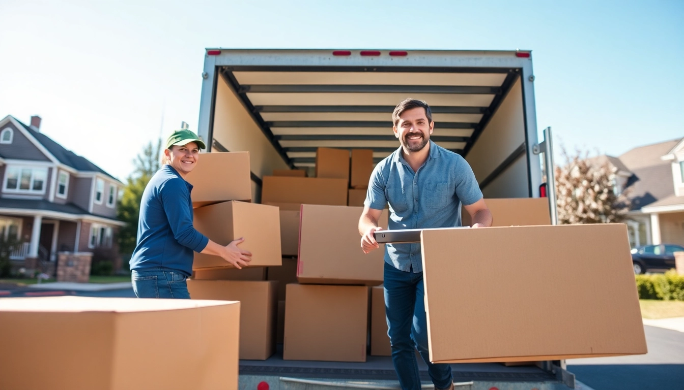 Boston local moves services by professional movers assisting a family during their relocation.