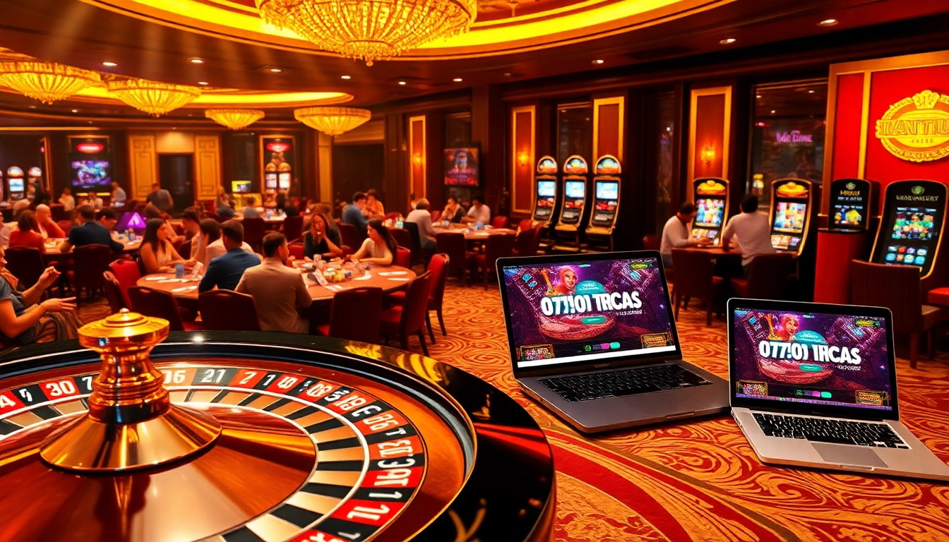 Exciting gambling scene featuring roulette, poker gameplay, and online betting at https://top10nhacai.gg/.