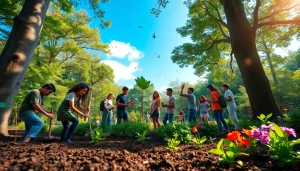 Discover sustainable practices with https://www.unsustainablemagazine.com in a vibrant forest setting.