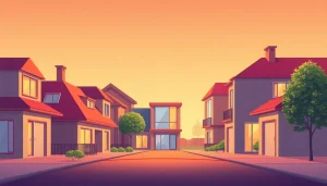 Valorisation de biens : analyse d'une propriété avec un graphique de valeur montante.