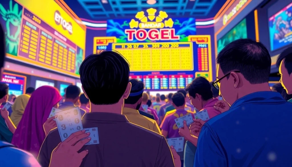 Taruhan bandar togel menyemarakkan suasana dengan pemain penuh semangat.