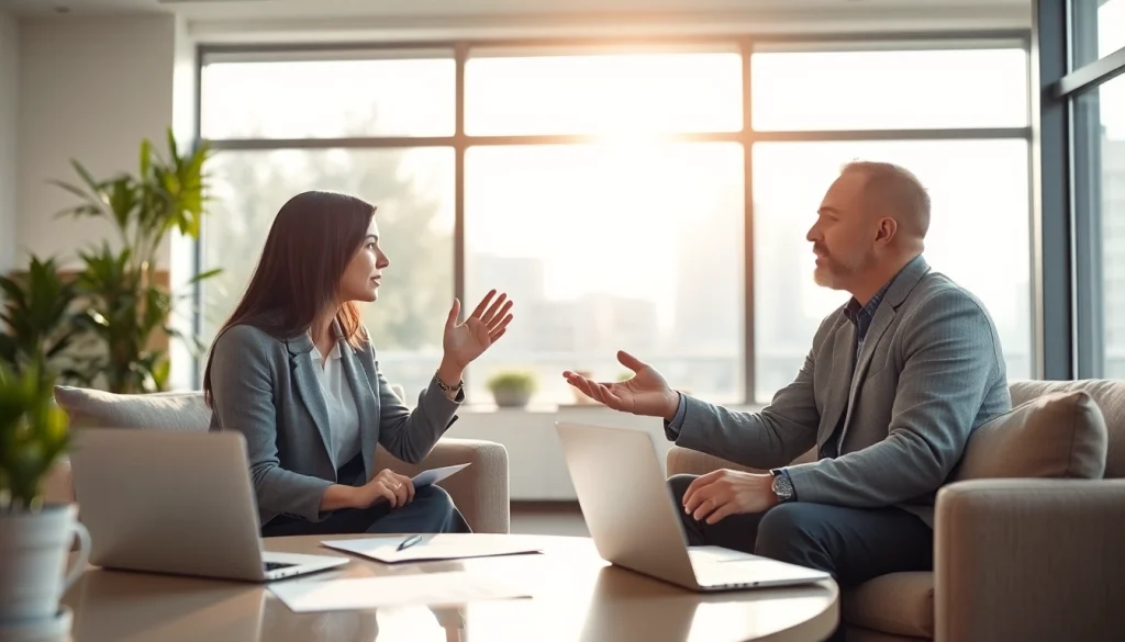 카드 한도 현금화에 대해 설명하는 전문 금융 상담사의 모습