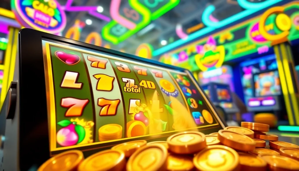 Menampilkan taruhan mengasyikkan di link tank4d toto slot dengan latar belakang penuh warna dan berenergi.