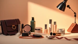 Professional product photography showcasing cosmetics and fashion accessories in Milan