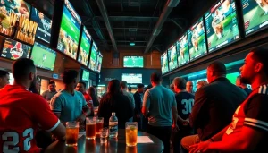 Engage with the best sports betting sites in India at a lively urban sports bar scene.