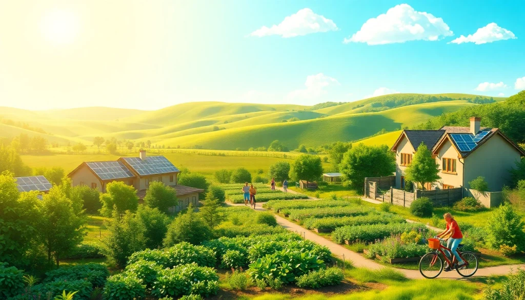 Engage with sustainability through this vibrant scene from https://www.unsustainablemagazine.com.