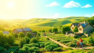 Engage with sustainability through this vibrant scene from https://www.unsustainablemagazine.com.