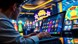 Menggambarkan pengalaman bermain agen toto dengan suasana digital yang bersemangat dan profesional.